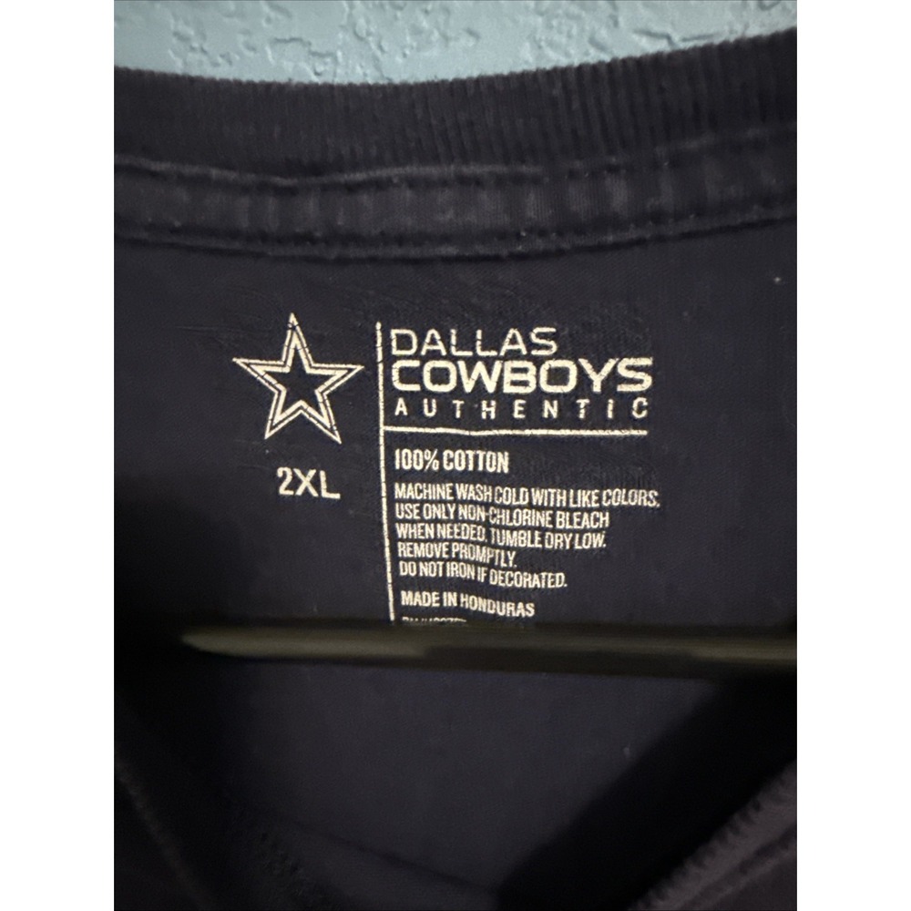 Dalls Cowboys Football T Shirt Mens 2XL Navy Blue NFL - Picture 2 of 3